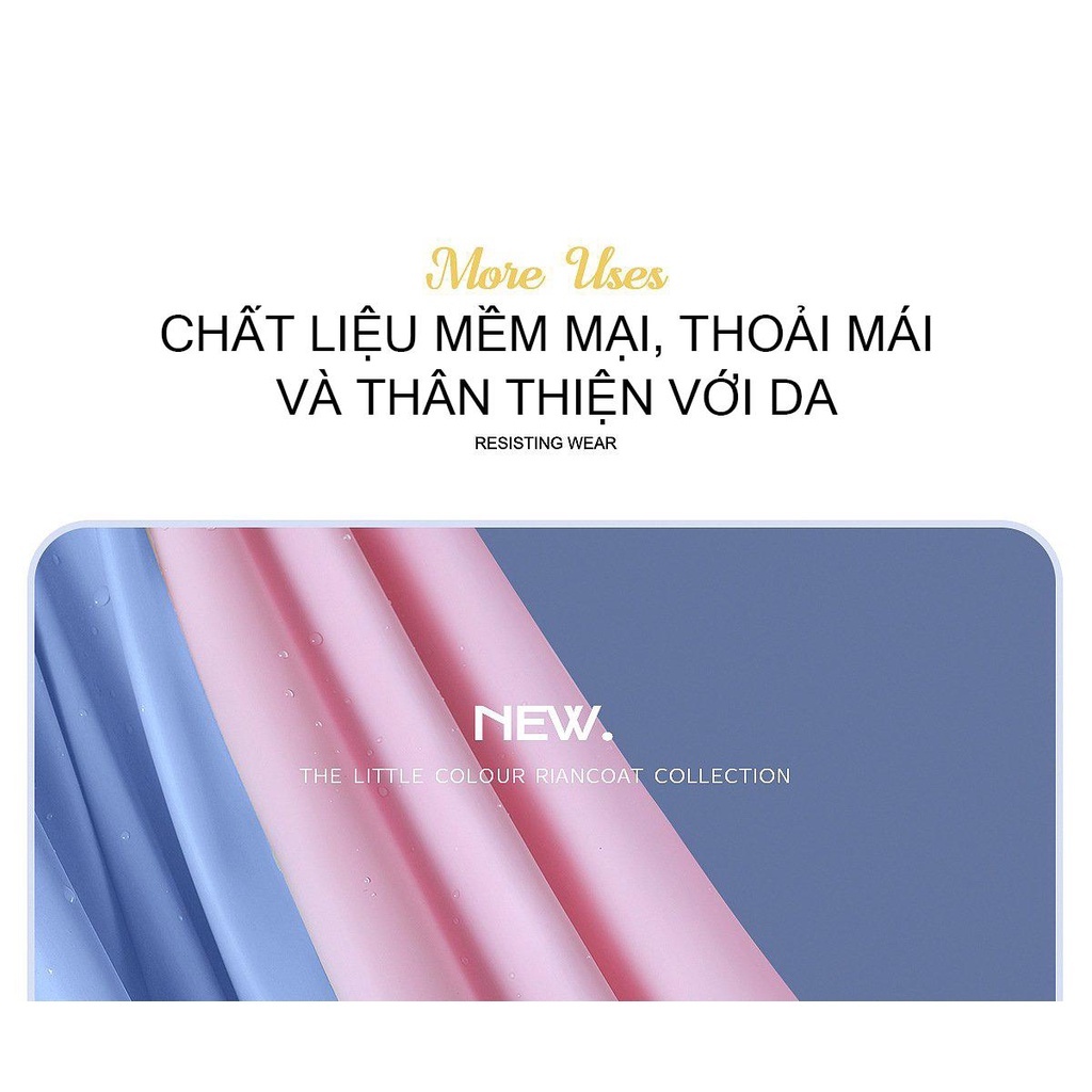 Áo Mưa Đi Xe Máy Trong Suốt 2 Đầu Cho Mẹ Và Bé Cao Cấp KOJMAC