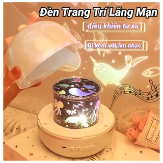  Đèn Chiếu Bầu Trời Đầy Sao Mộng Mơ Dễ Thương Bầu Không Khí Lãng Mạn Phòng Ngủ Nơ Xoay Đèn Ngủ 