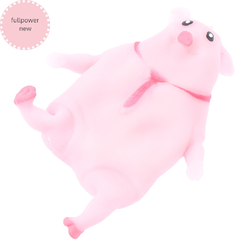 Fullpowernew Đồ Chơi Nắn Bóp Đàn Hồi Giảm stress Hình Chú Heo Hồng