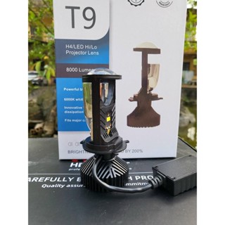 Đèn Led Pha Bi Cầu Mini T9 bản cao cấp 2023 chân H4 Gắn Oto, Xe Máy Bảo Hành 12 Tháng Giá 1 Bóng