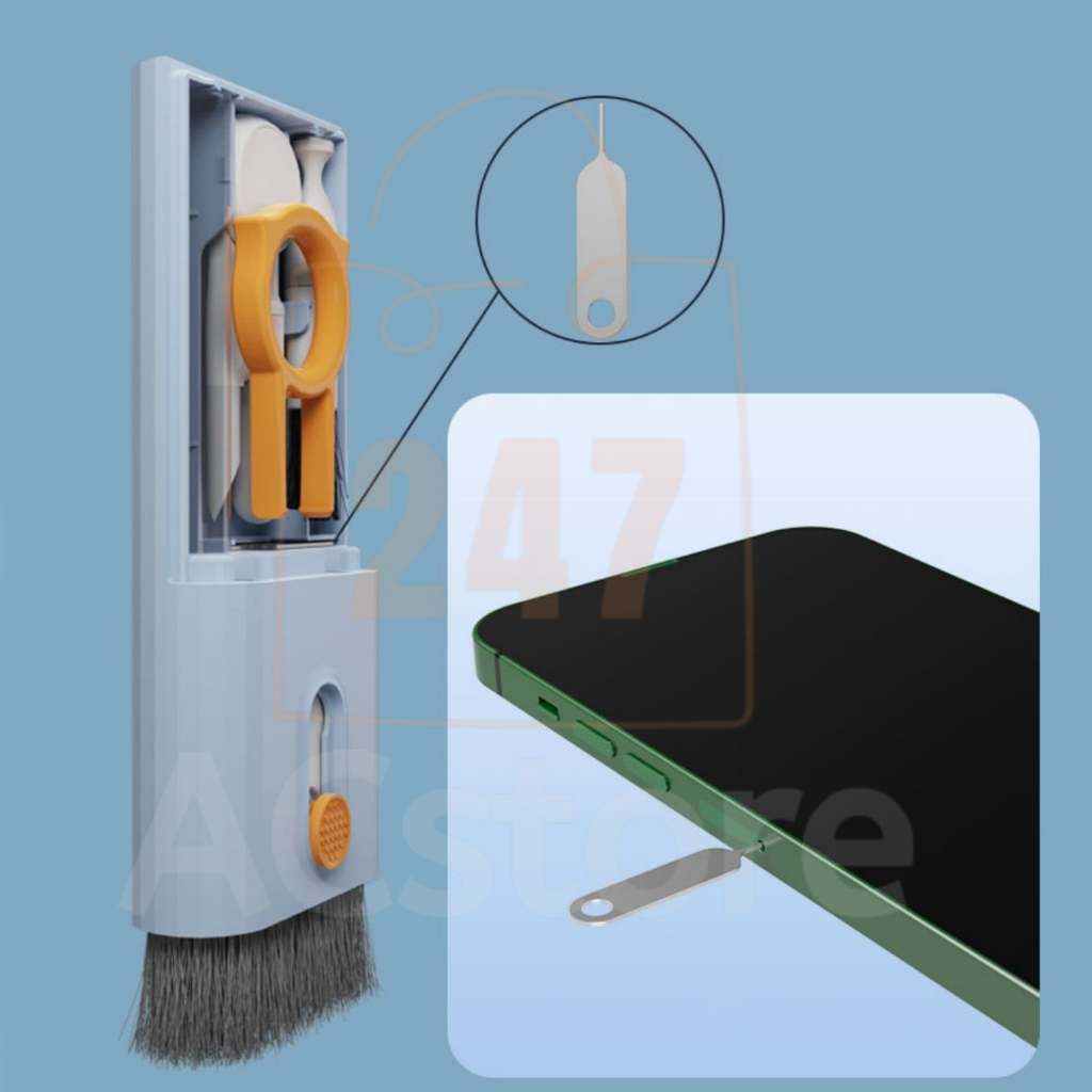 Bình xịt vệ sinh làm sạch màn hình điện thoại - Bộ dụng cụ vệ sinh Laptop Bàn phím Tai nghe đa năng 10in1 ACSTORE247