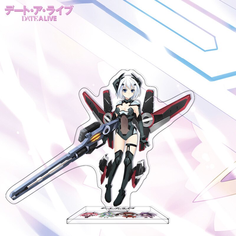 Mô hình Standee Anime Date A Live Yatogami Tohka Tobiichi Origami Tokisaki Kurumi để bàn tượng acrylic trong suốt