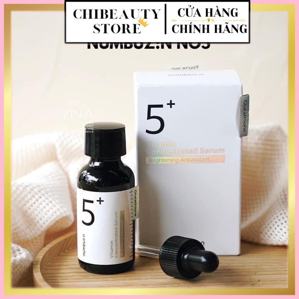 Tinh Chất  Serum Trắng Da Mờ Thâm Nám Numbuzin No.5 Vitamin C Concentrated Serum 30ml
