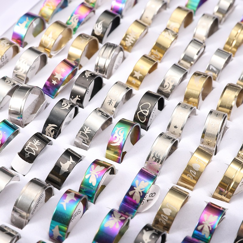 Nhẫn unisex nhiều mẫu thép titan không ri bảo hành 12 tháng - Shop Lộc Độc Và Lạ 92