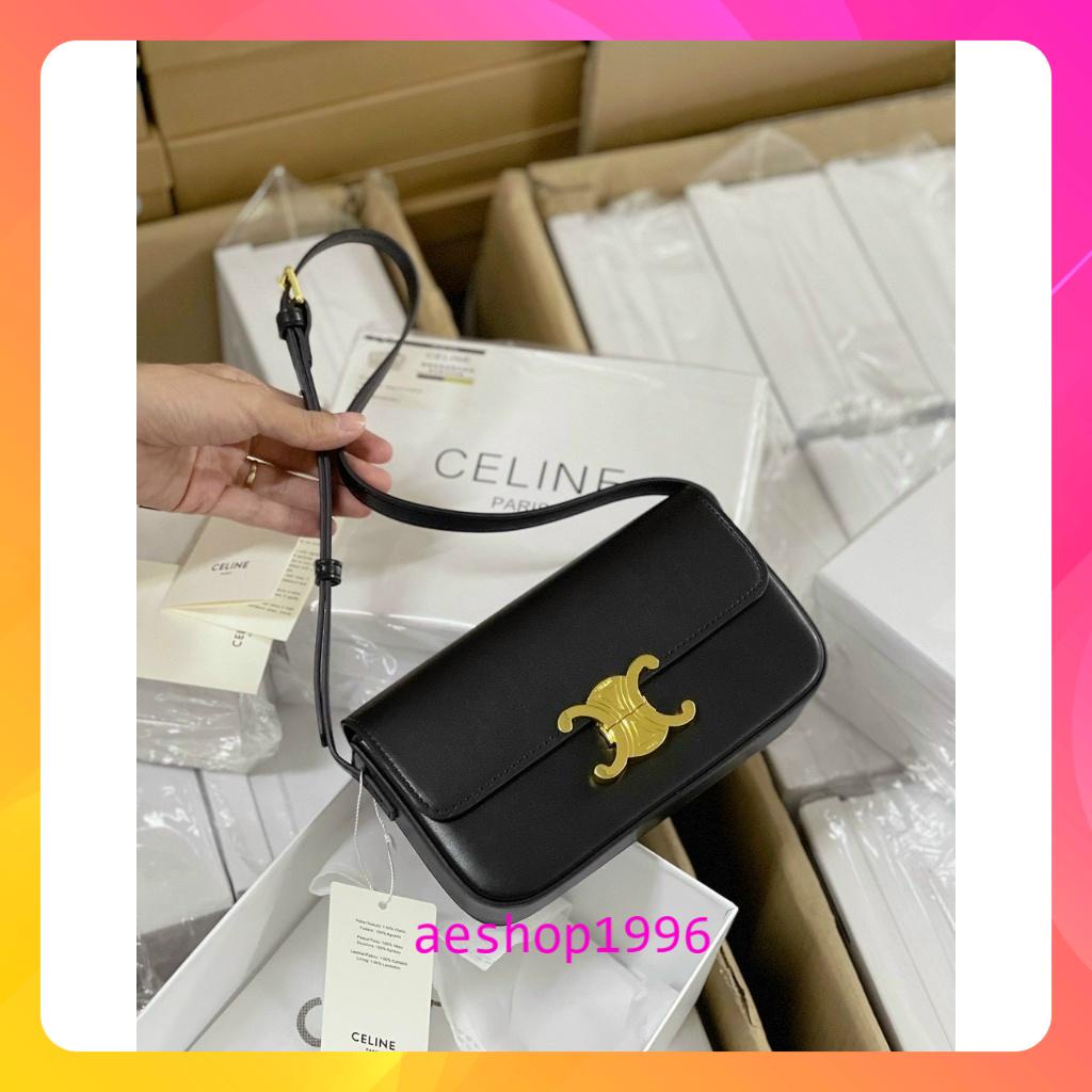 🔥SALE LỚN -túi Xách Nữ Đeo Chéo Thời Trang ce.lin.e  Hình Vuông Nút Kim Loại Có Thể Điều Chỉnh Phong Cách hàn quốc