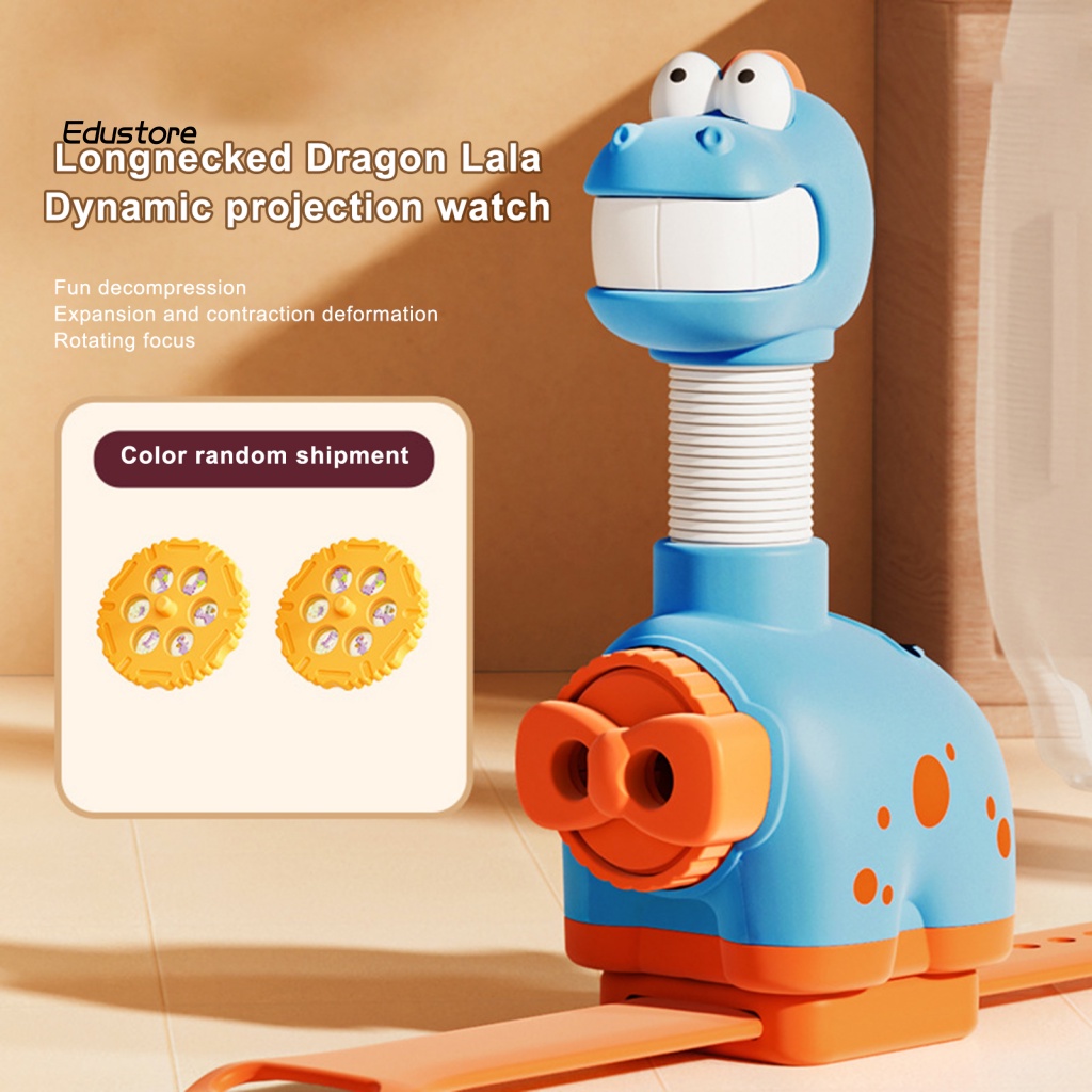 Đồng Hồ Dây Silicon Có Thể Điều Chỉnh 360° Đồng Hồ Xoay 360 Độ Hình Khủng Long Đáng Yêu° Ống Nhòm Xoay Tròn Giáo Dục Cho Bé Trai Và Bé Gái