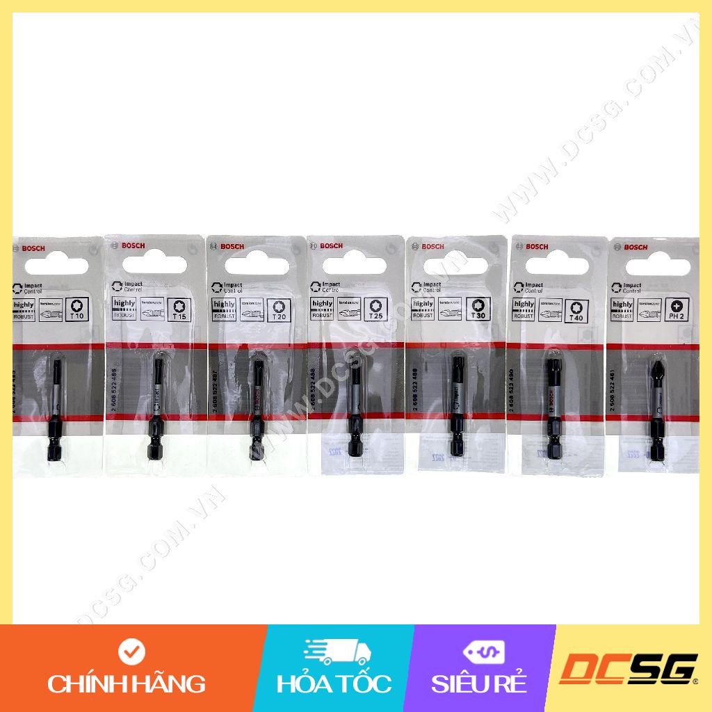 Mũi vít 1 đầu bake và hoa thị 1 đầu dài 50mm Power Bit Bosch | DCSG