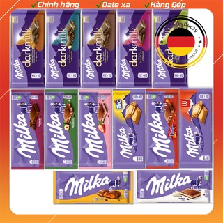 Socola milka nhiều vị của đức 100g/thanh loại 1 vhmart8