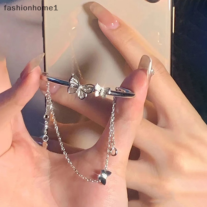 Vòng Đeo Tay Nửa Vòng Hình Bươm Bướm Cho Nữ