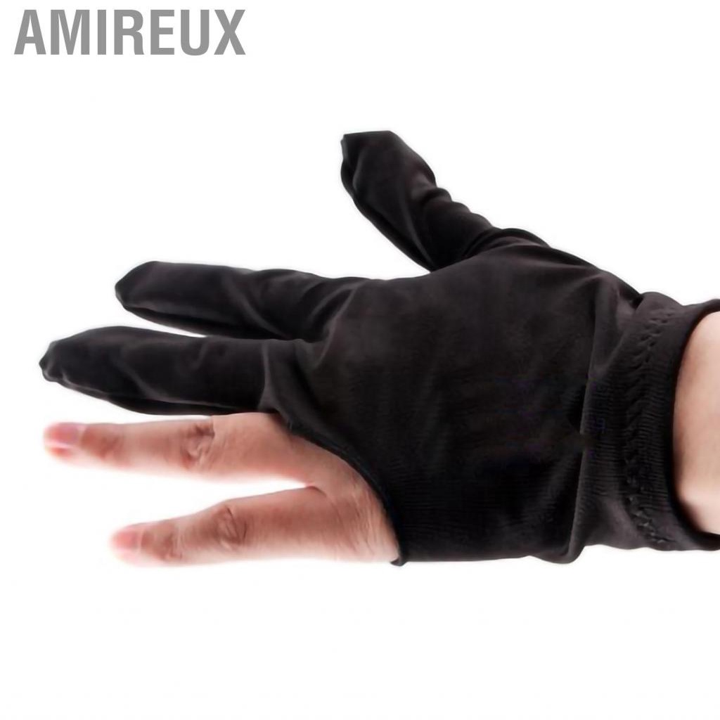 Amireux Billiards Gloves Elastic 3 Finger Snooker Cue Glove for Men Women Pool Accessory Billiard Parts