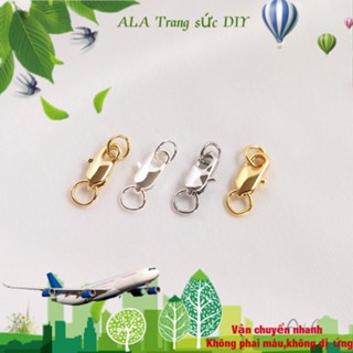 💖Trang sức DIY phụ kiện💖14K 18K mạ vàng tinh khiết bạc DIY giữ màu phụ kiện fishtail clasp mùa xuân tôm hùm clasp vật liệu trang sức DIY