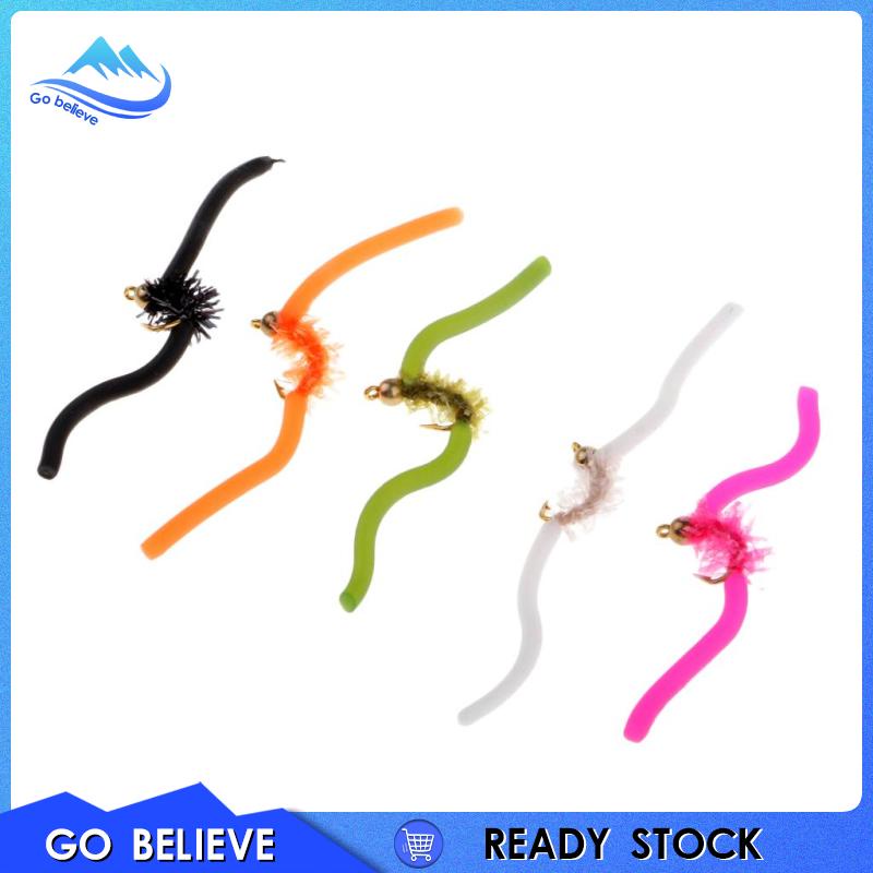 Bộ 5 Mồi Câu Cá An juan Triout Sâu Loại Ruồi 1