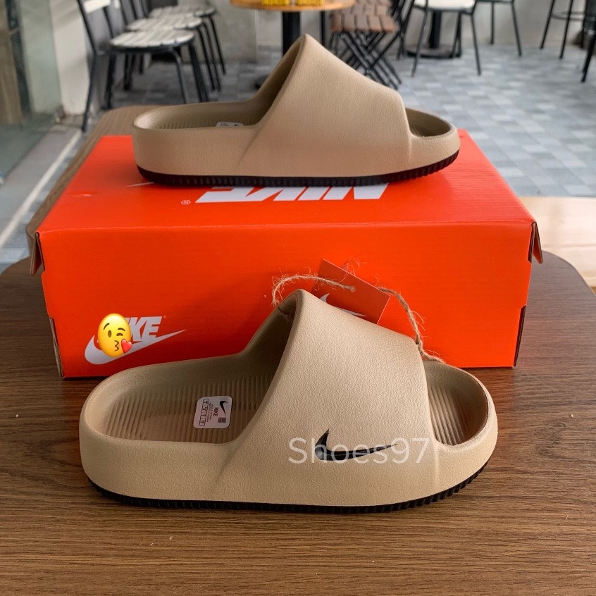 "Chính Hãng" Dép Bánh Mì _Nike Calm Slide bản mới SS2023 mềm hơn bản thường nam nữ unisex