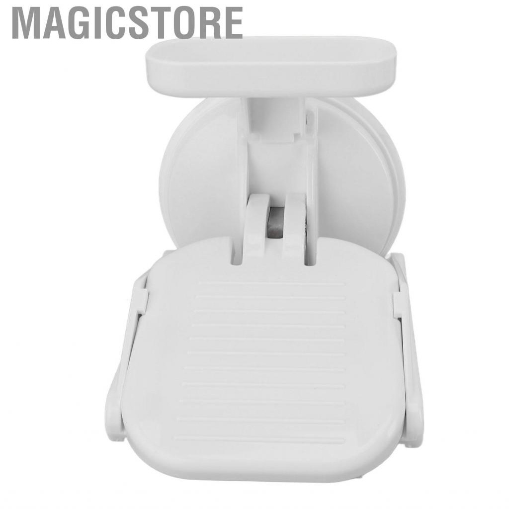 Magicstore Shower Foot Rest with Suction Cup Leg Assist Drill Free Anti Slip Wall Mounted Plastic Bathroom Pedal for Women Home