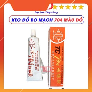 Keo đổ mạch 704 màu trắng đục silicon chống nước cách điện hộp đỏ hàng chuẩn xịn keo đổ bo vỉ linh kiện máy giặt