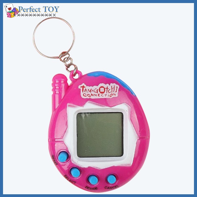 Sf Máy Chơi game Nuôi Thú Ảo tamagotchi Cầm Tay mini Màu Trơn Cho Bé