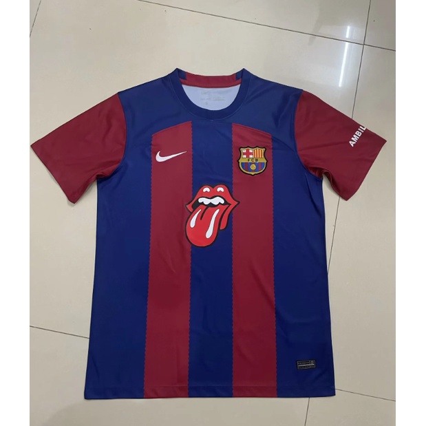Bộ Đồ Đá Cuộn Phiên Bản Đặc Biệt jersey Phiên Bản fan 2324 barcelona pre match Cho Nam