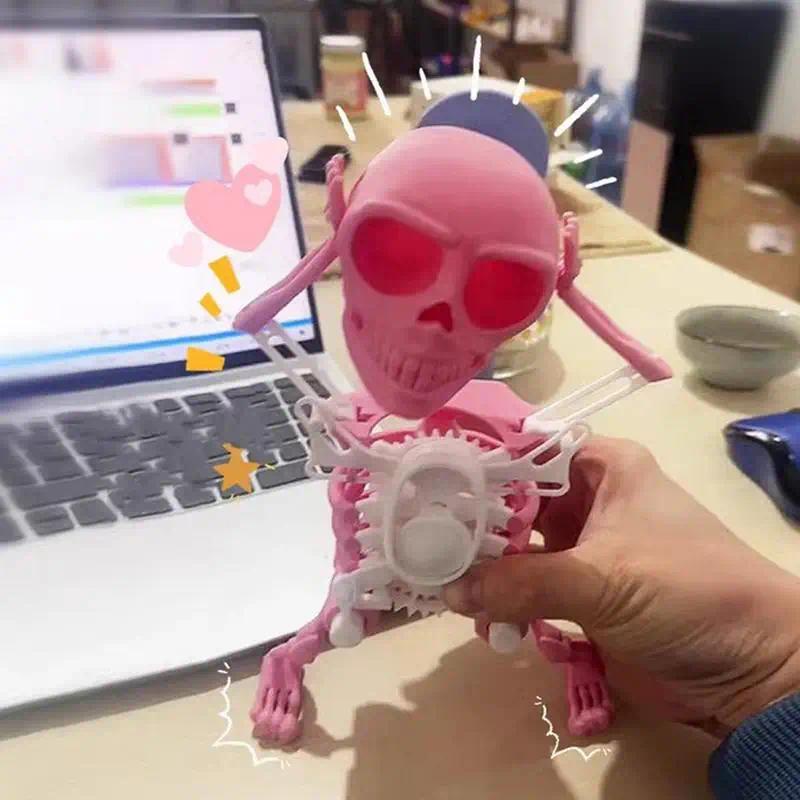 Đồ Chơi Hình Bộ Xương Nhảy Múa 3d Lắc Đầu Và Lắc Cát