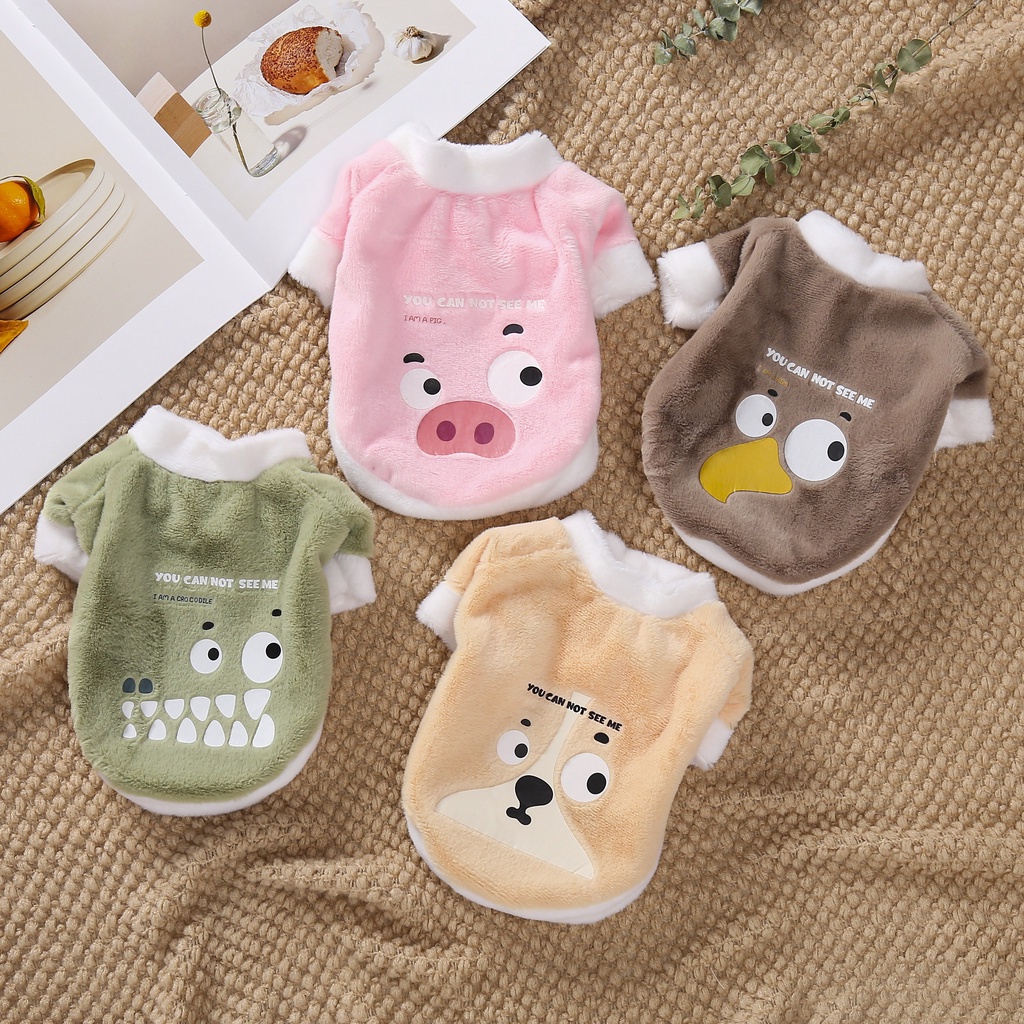 Áo hoodie ẤM ÁP, HọA TiếT ĐộNg VậT Dễ Thương Cho Thú Cưng