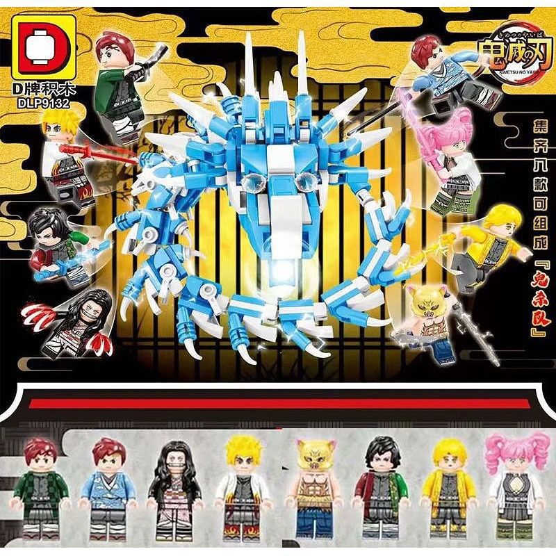 400 Chiếc Khối Xây Dựng Thu Nhỏ Demon Slayer 8 Trong 1 Tương Thích Với lego