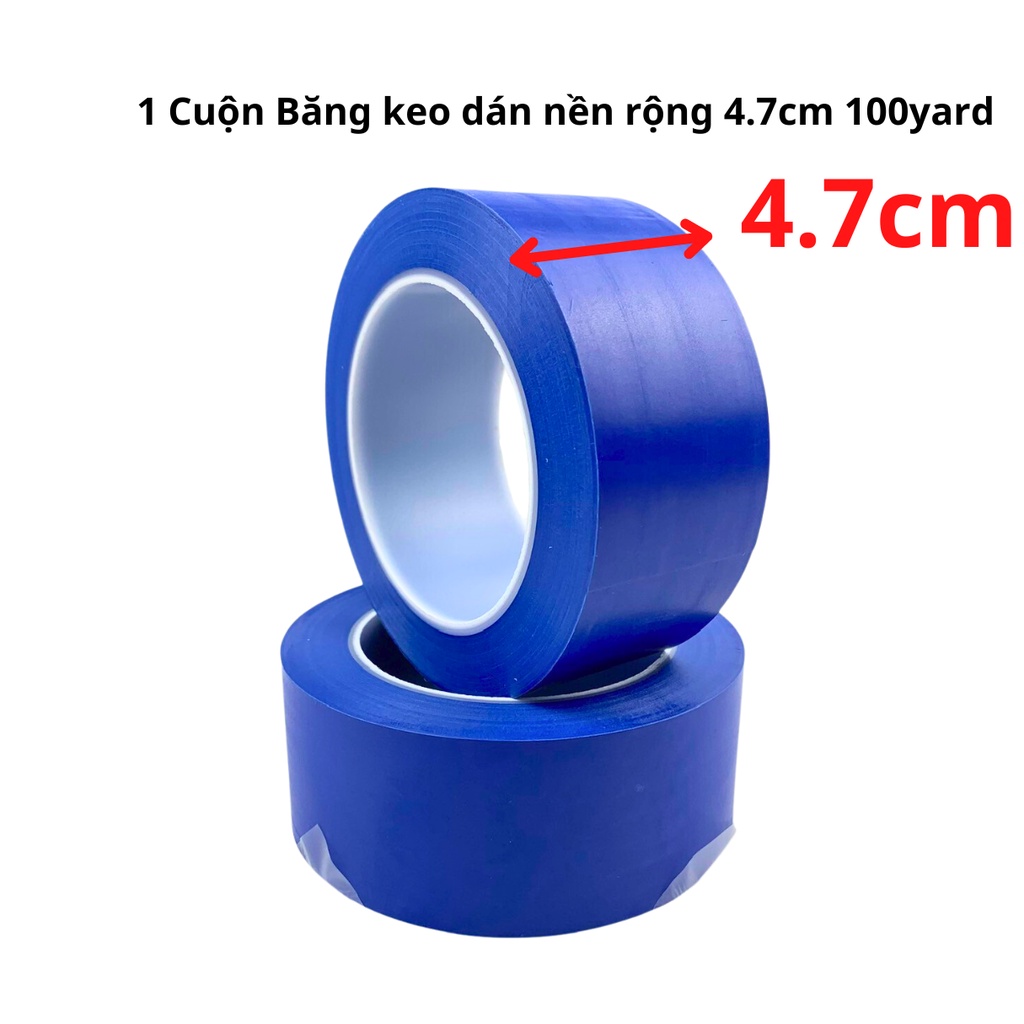 1 Cuộn băng keo dán nền màu xanh dương, băng dính dán sàn rộng 4.7cm, dài 33 mét - Siêu Thị Băng Keo
