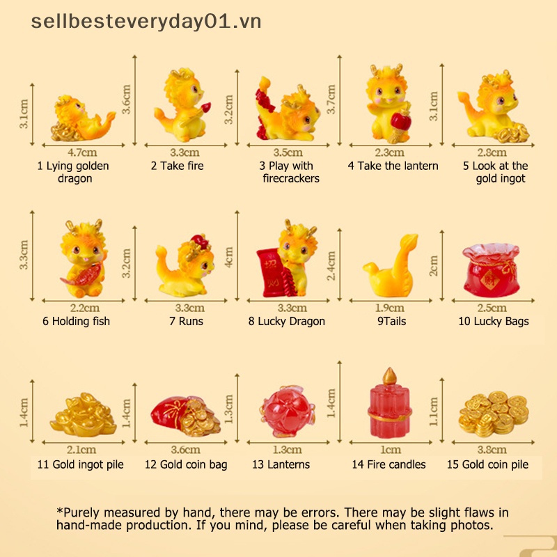 Stella & Tượng Hình Rồng Mini Dễ Thương Trang Trí Nhà Cửa Dịp Năm Mới