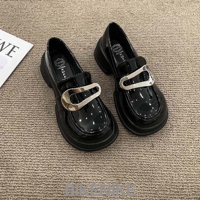 BIKENIKE Giày búp bê giày nữ 2023 NEW Mùa hè Vintage England phong cách thiết lập Mary Jane đơn giày23073110