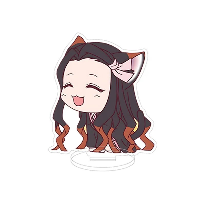 Mô hình Standee Demon Slayer!!!! Anime Figure Tanjirou Nezuko Zenitsu Inosuke Phụ kiện trang trí để bàn góc học tập