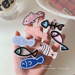 Dễ Thương Kẹp Tóc Nữ Hình Xương Cá Đáng Yêu