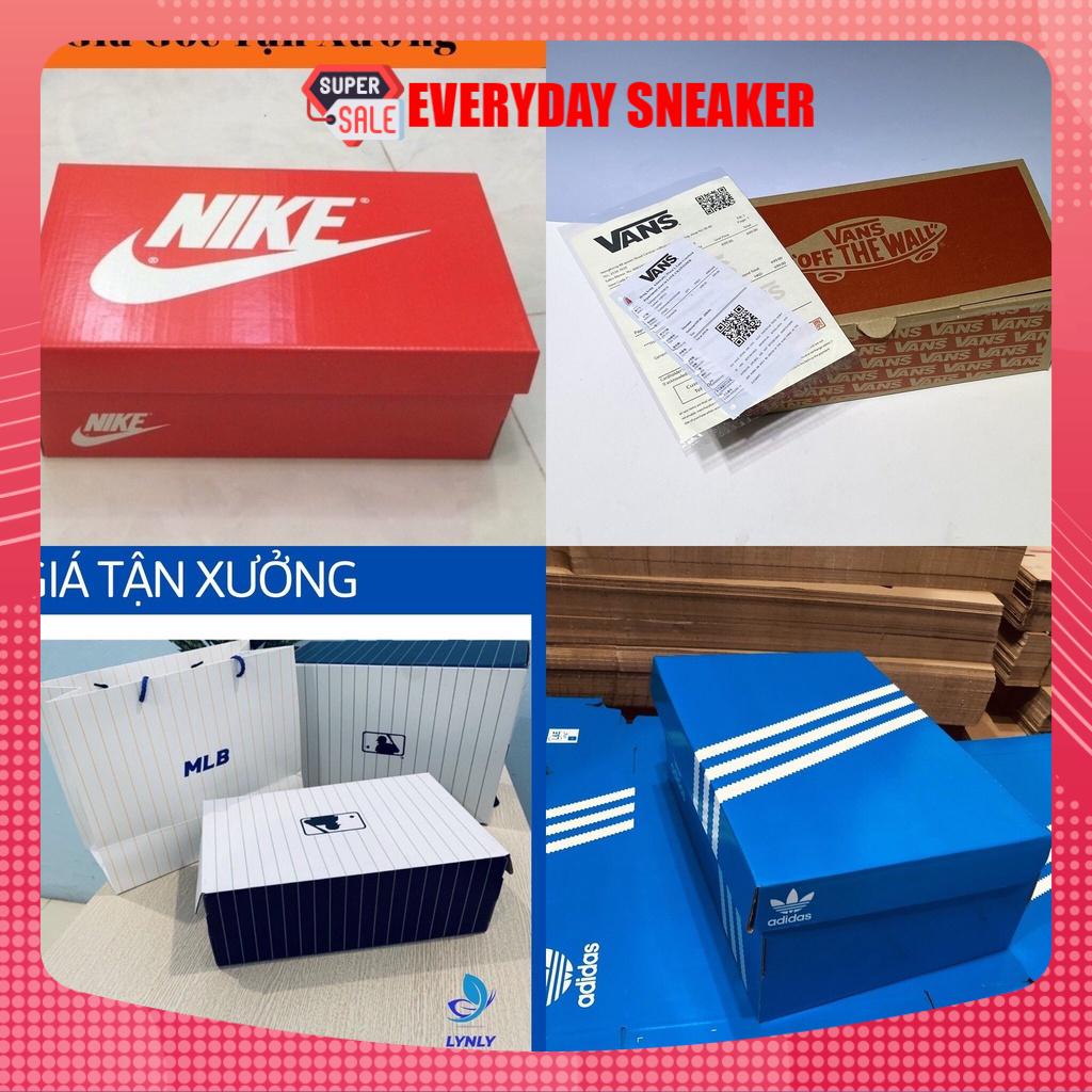 Hộp đựng nike jordan đen dùng đựng dép size từ 36-43 , kích thước 31x19x11