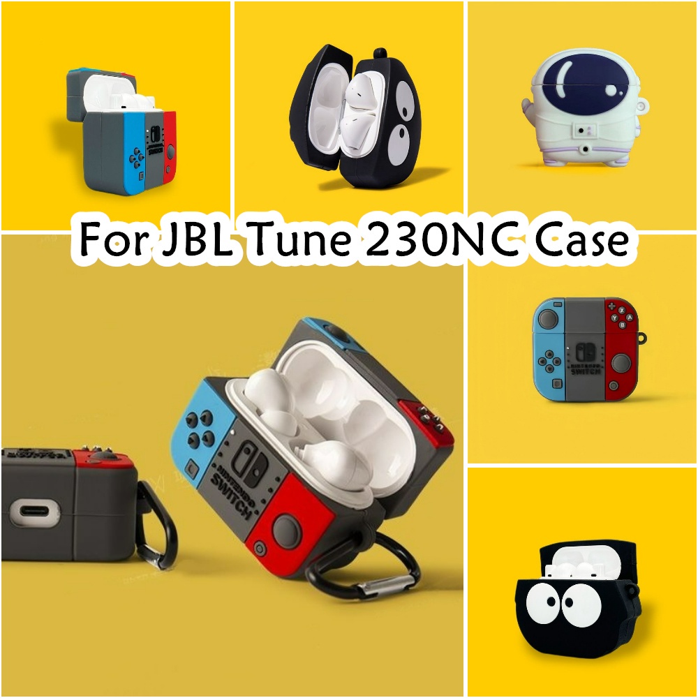 Vỏ Bảo Vệ Hộp Sạc Tai Nghe jbl tune 230nc / jbl tune 230 Bằng Silicon Mềm Họa Tiết Hoạt Hình Dễ Thươ