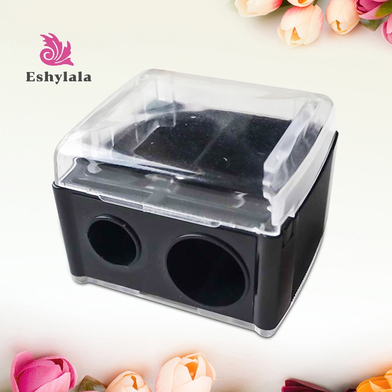 Dụng Cụ Gọt Bút Chì Hai Lỗ eshylala Cho Kẻ Mắt / Môi / Lông Mày