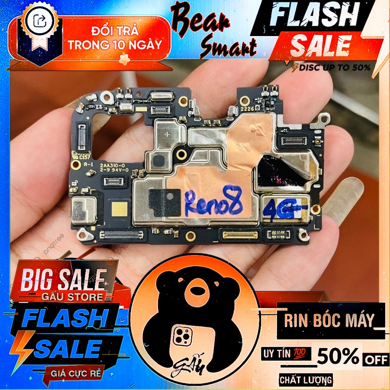 Main Xác Oppo Reno 8 4G Lấy Linh Kiện Sữa Chữa,Lấy IC... / Main Xác / Main Phế Oppo Reno 8 4G
