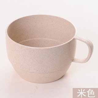 Cốc uống cafe có quai bằng rơm lúa mạch 300ml