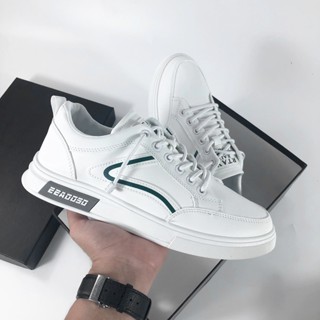  Giày thể thao nam chất liệu da PU chống thấm nước phong cách hàn quốc trẻ trung năng động có 3 màu đen,trắng be 39-44 
