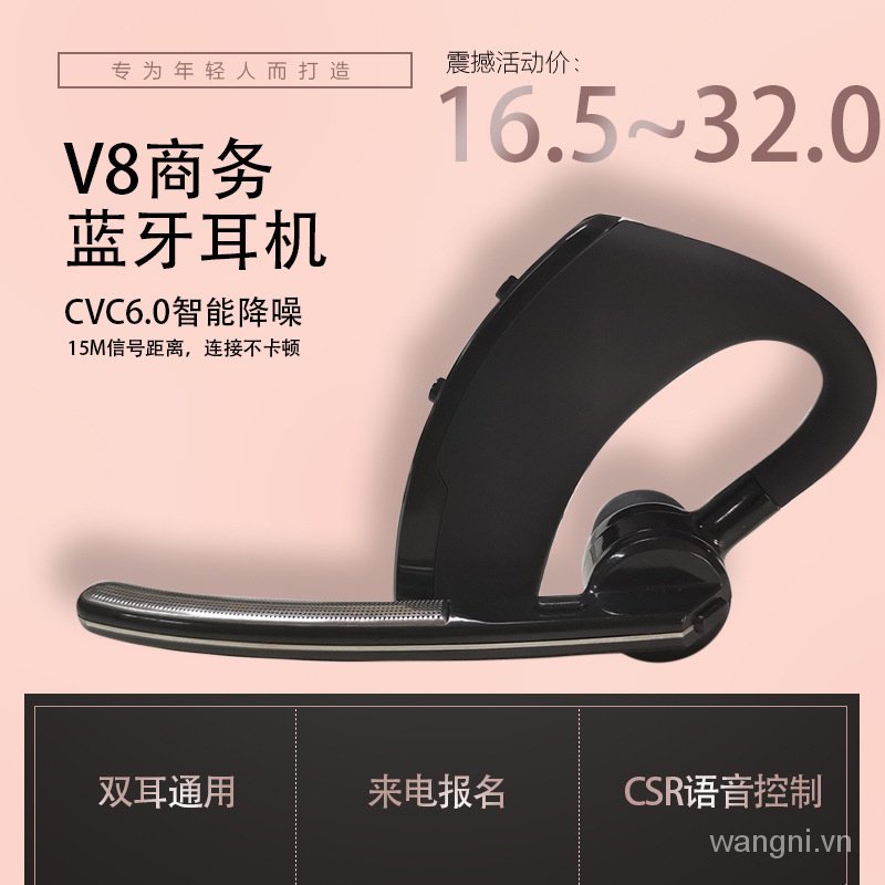 Tai Nghe Treo Vành Tai V8 Kết Nối Bluetooth Không Dây