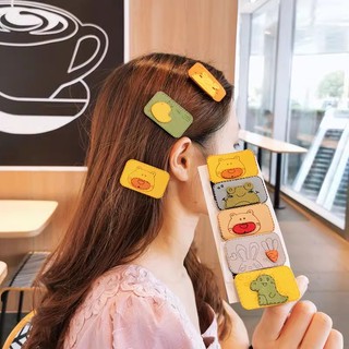 Miếng dán tóc mái màu đỏ dễ thương cho bé gái
