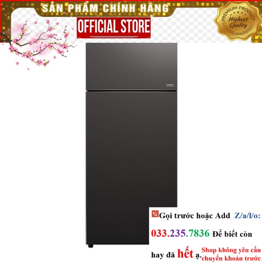 SALE> Tủ lạnh Hitachi Inverter 443 lít R-FVY510PGV0 (GMG) <