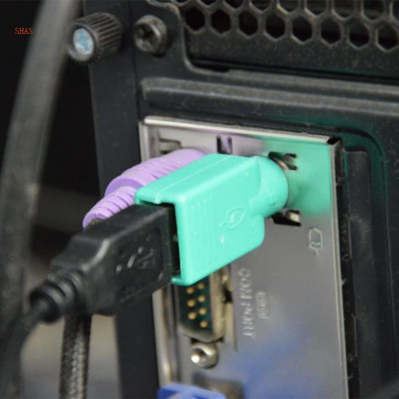 Đầu Nối Chuyển Đổi PS2 Female Sang USB Male Cho PC Và Chuột