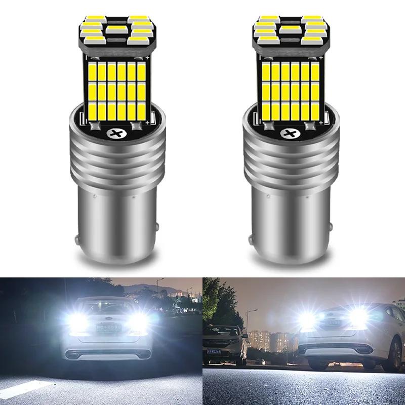 Set 2 Đèn LED 45 Bóng P21W 1156 1157 t20 4014SMD 4014SMD Chuyên Dụng Cho Xe Hơi VW Passat B5 B6 Golf Canbus DC 12V 6000K