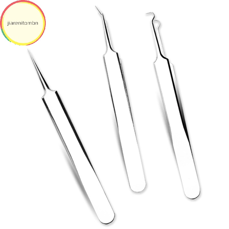 Jiarenitombn Nhíp Đầu Nhọn Loại Bỏ Mụn Đầu Đen Chăm Sóc Da Mặt vn