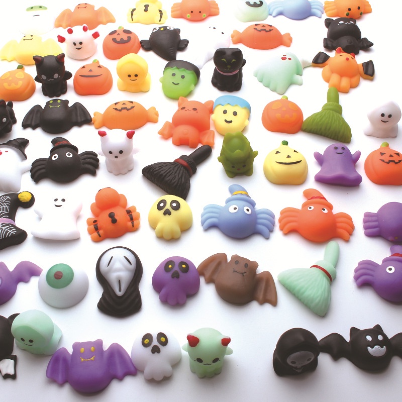 1 Đồ Chơi Bóp Giảm Căng Thẳng Hình Bí Ngô Ma Quái Halloween