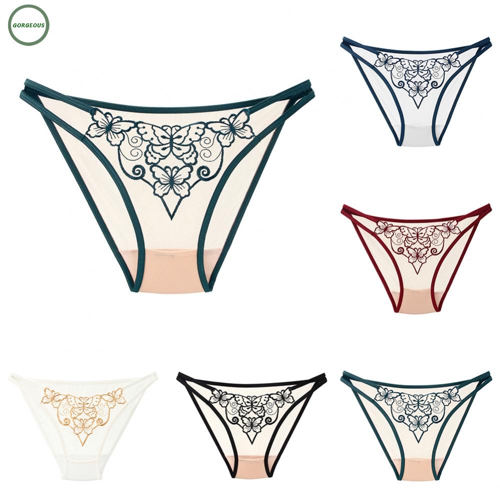 New Coming~Panties Underwear Women All Season Daily/Night Embroidery Regular Sexy#Home Essentialses