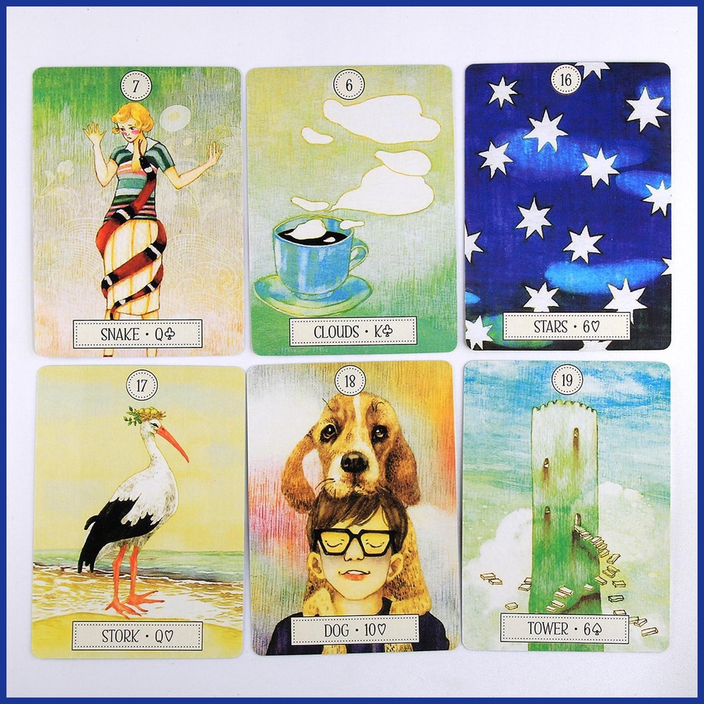 Bộ Thẻ Bài tarot Phiên Bản Tiếng Anh dreaming way lenormand oracle
