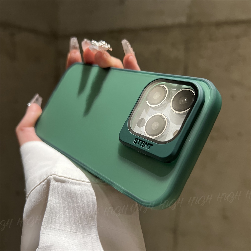 Ốp Điện Thoại Nhựa Cứng Mờ Có Chân Đỡ Bảo Vệ camera Cho iphone 15 14 pro max 15 Plus 14 Plus Sang Trọng
