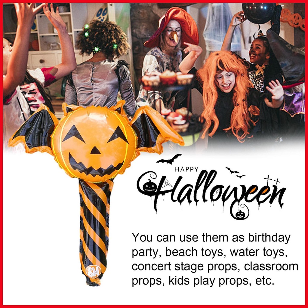 Set 10 Bong Bóng Bơm Hơi Hình Cây Gậy Hai Mặt Dễ Thương