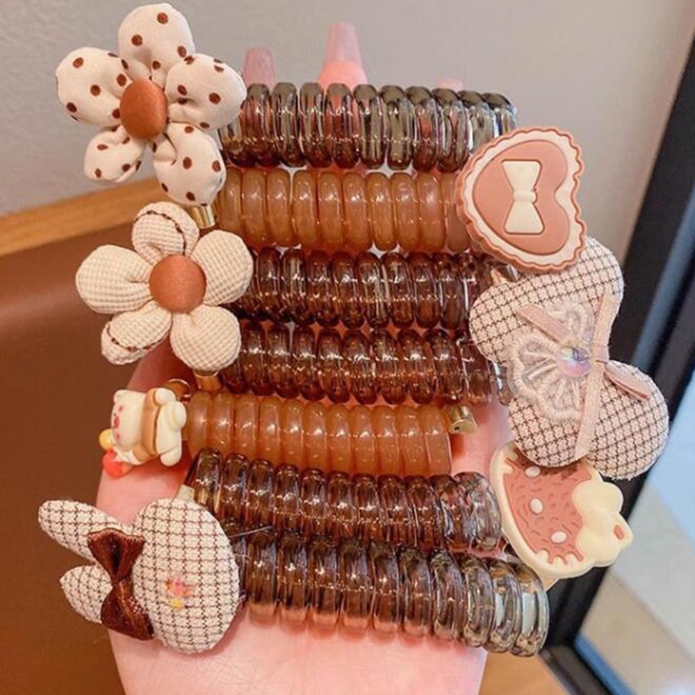 1 Dây Buộc Tóc Lò Xo Co Giãn Không Làm Tổn Thương Tóc Cho Bé Gái