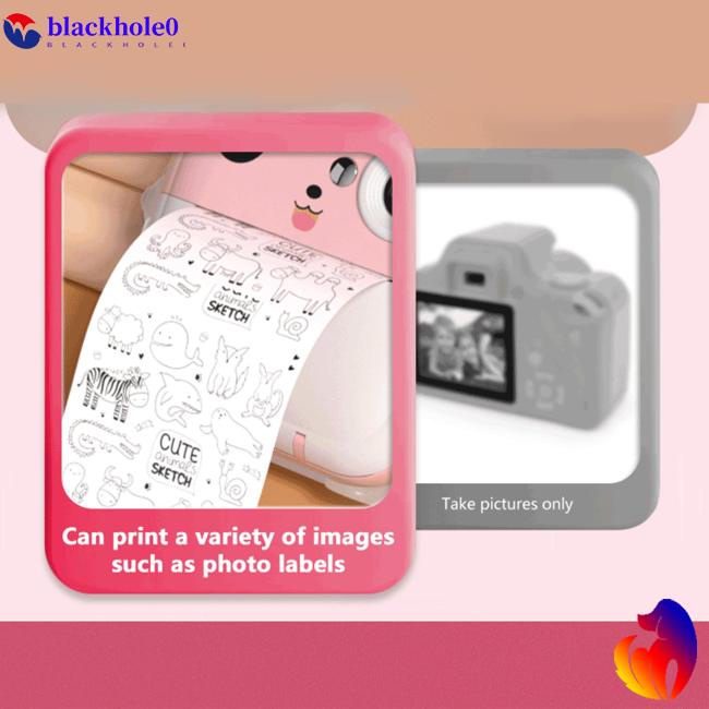 Bh q5 Máy Ảnh In Tức Thì Với Màn Hình 2 inch Và Dây Buộc Bằng Giấy Làm Quà Tặng Đồ Chơi Cho Bé Trai Bé Gái 3-12 Tuổi