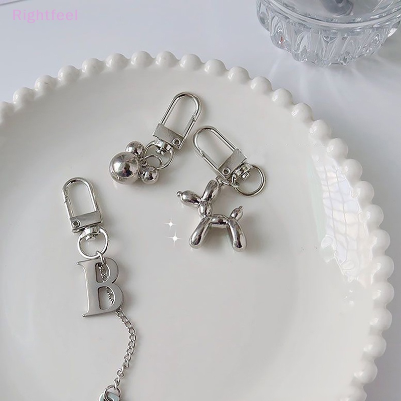 Qfeel Móc Chìa Khóa Hình Chú Chó Và Bong Bóng Cá Tính Vui Nhộn Dùng Làm Quà Tặng Cho Bạn Gái / Bạn Gái Mới