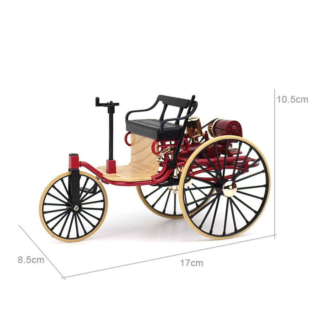 Mmluck Mô Hình Xe Ba Bánh Bằng Hợp Kim Tỉ Lệ 1: 12 Trang Trí Nhà Búp Bê
